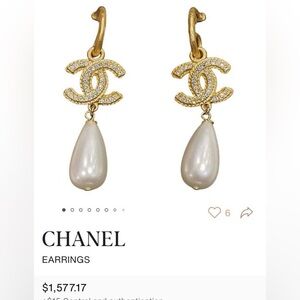 Authentic Chanel Drop Earrings
